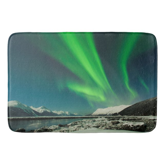 Alfombrilla De Baño Turnagain Arm Aurora (Anverso)