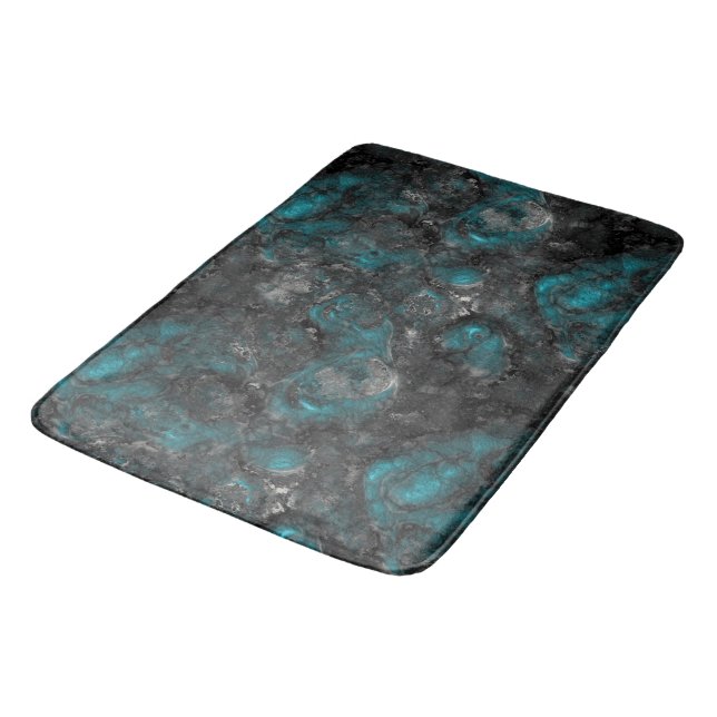 Alfombrilla De Baño Turquesa y plata (Angular)