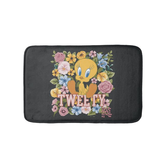 Alfombrilla De Baño TWEETY™ Floral Embroidery Graphic (Anverso)