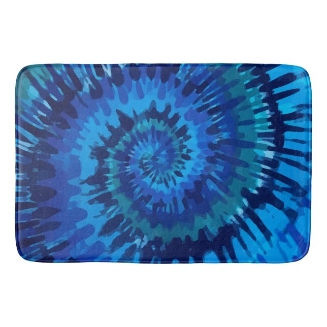 Alfombrilla De Baño Tye-Dye-Blue Bath Mat (Anverso)