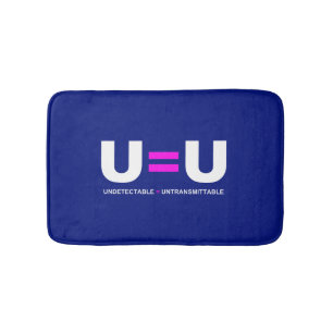Alfombrilla De Baño U=U VIH Indetectable es igual a intransmisible