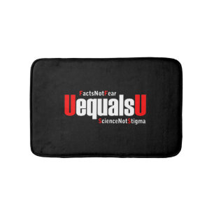 Alfombrilla De Baño UEqualsU Hechos de VIH no temen a la ciencia no al
