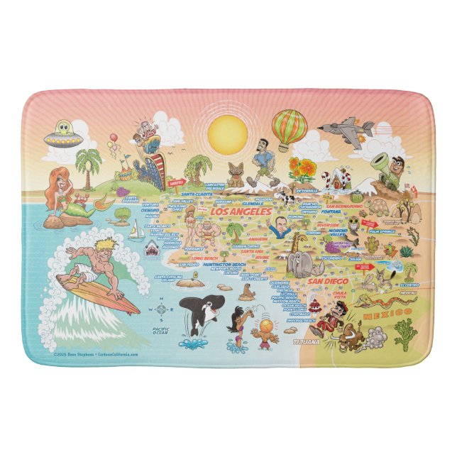 Alfombrilla De Baño Ultimate Sunny California Bath Mat (Anverso)