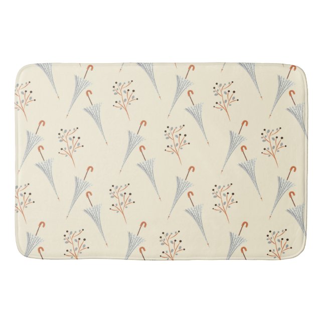 Alfombrilla De Baño Umbrellas y oliage de otoño (Anverso)