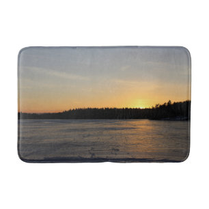 Alfombrilla De Baño Un atardecer congelado