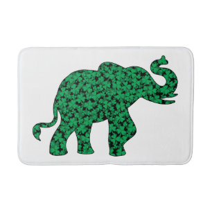 Alfombrilla De Baño un elefante lindo hecho de rocas de champú
