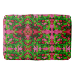 Alfombrilla De Baño Un estudio en rosa y verde