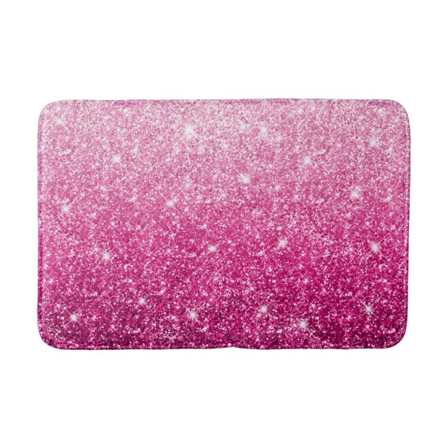 Alfombrilla De Baño Un gradiente rosa de lujo brillante (Anverso)