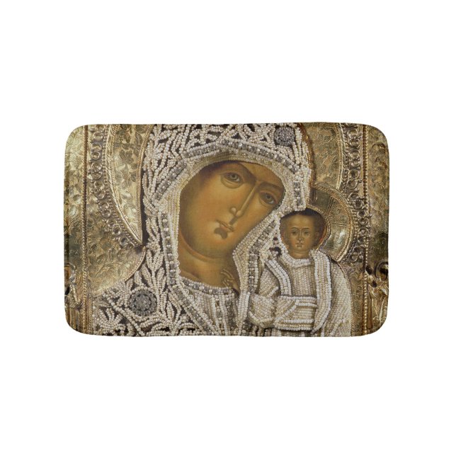 Alfombrilla De Baño Un icono que muestra a la Virgen de Kazán (Anverso)