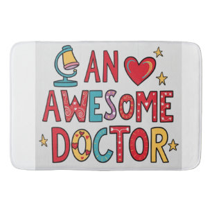 Alfombrilla De Baño Un médico increíble. Regalo de agradecimiento