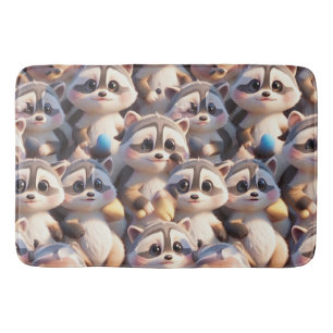 Alfombrilla De Baño Un montón de mapaches