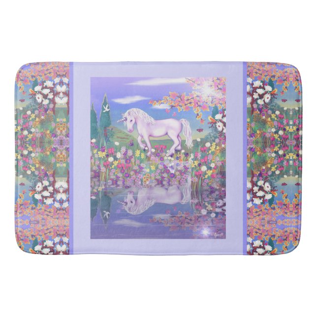 Alfombrilla De Baño Un paraíso morado Bath Mat (Anverso)