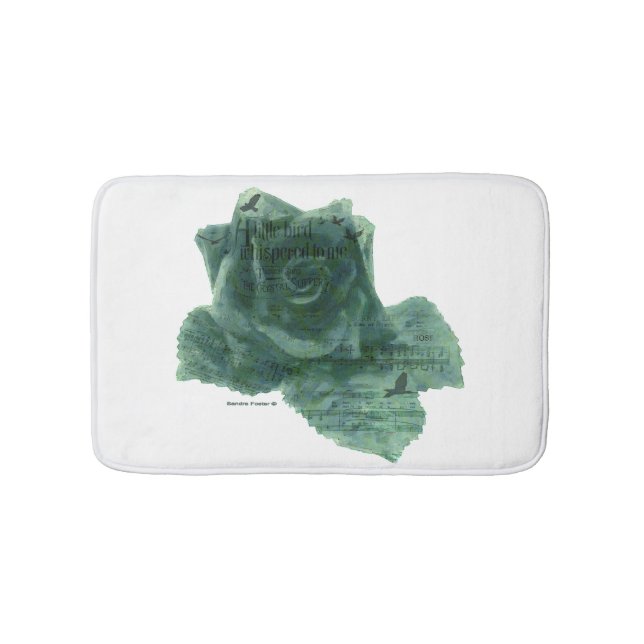 Alfombrilla De Baño Un Pequeño Pájaro Me Dijo Rosa (Anverso)