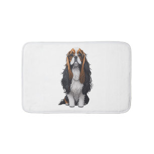 Alfombrilla De Baño Un perro lindo Rey Charles Spaniel