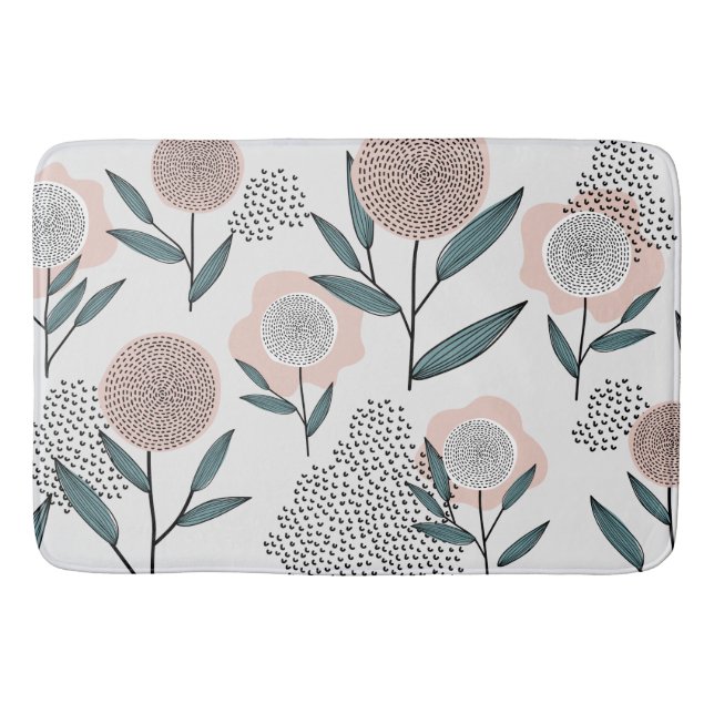 Alfombrilla De Baño Un rosa (Anverso)