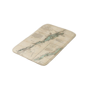 Alfombrilla De Baño Una encuesta del lago Champlain