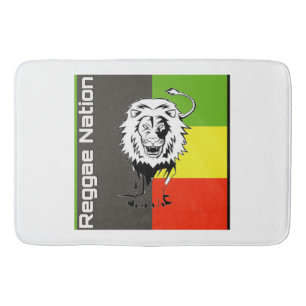 Alfombrilla De Baño Una Nación Reggae Bath Mat (Gris)
