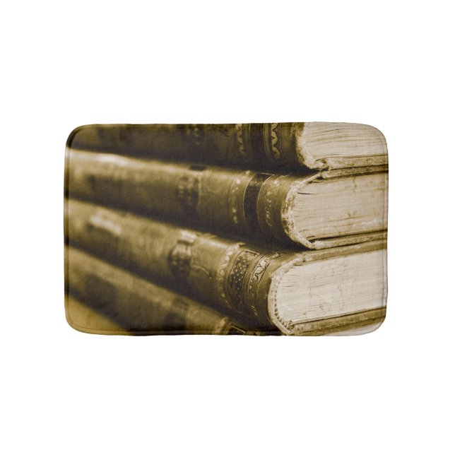 Alfombrilla De Baño Una pila de libros antiguos (Anverso)
