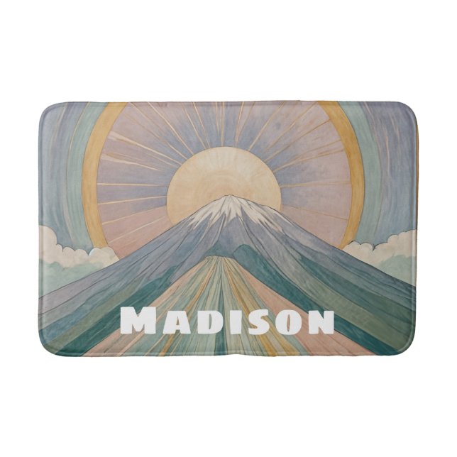 Alfombrilla De Baño Una serenata volcánica personalizada (Anverso)