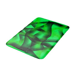 Alfombrilla De Baño ¿Undulación verde limón y negra, con sombra?