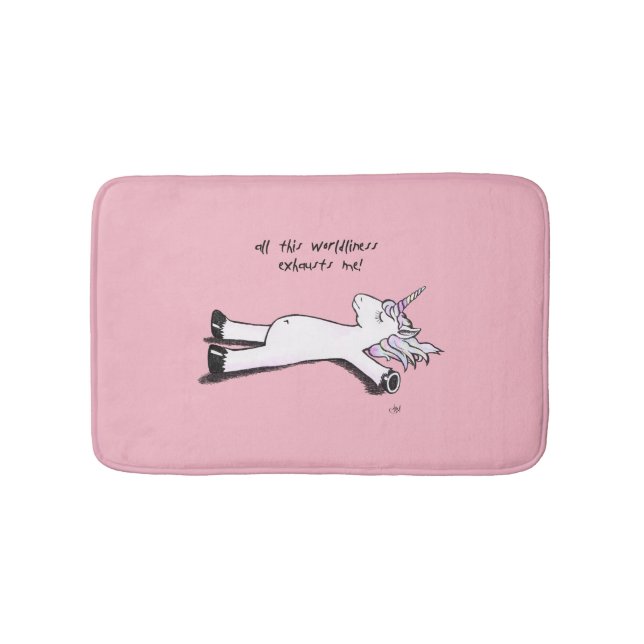 Alfombrilla De Baño Unicornio agotado (Anverso)