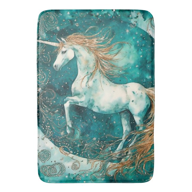Alfombrilla De Baño Unicornio mágico (Frente vertical)