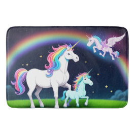 Alfombrilla De Baño Unicornios con magia