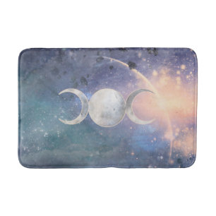 Alfombrilla De Baño Universo Celestial Triple Diosa Luna Moonstone