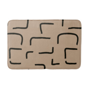 Alfombrilla De Baño Urban Geo   Onyx Neutral   Patrón de Blender
