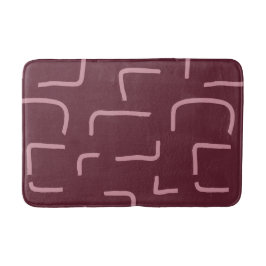 Alfombrilla De Baño Urban Geo | Rubor Suave | Patrón de Licuadora