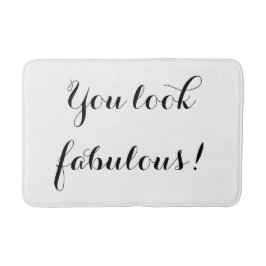 Alfombrilla De Baño Usted mira la estera de baño fabulosa