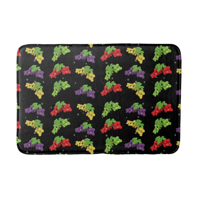 Alfombrilla De Baño Uvas Coloridas (Anverso)