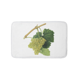 Alfombrilla De Baño Uvas para Vino Blanco en la Vid, Frutas Comestible