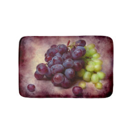 Alfombrilla De Baño Uvas Rojas Y Verdes