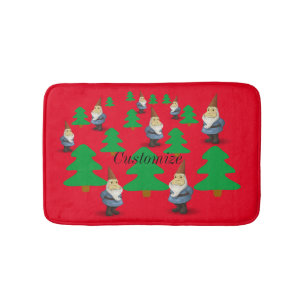 Alfombrilla De Baño Vacaciones de invierno engendran árboles de Navid