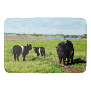 Alfombrilla De Baño Vacas De Galloway Para Mamis Y Bebés, Bathmat