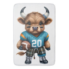 Alfombrilla De Baño Vacas de la región montañosa y fútbol