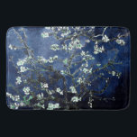 Alfombrilla De Baño Van Gogh Almond Blossoms Midnight Blue<br><div class="desc">Artista: Vincent Van Gogh Título: Flores de almendra Color alterado por 2Sweet4wordsDiseños</div>