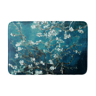 Alfombrilla De Baño Van Gogh Almond Blossoms : Verde azulado oscuro
