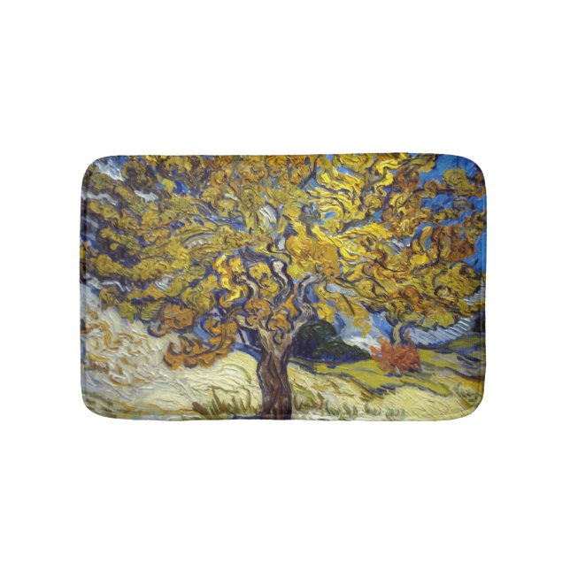 Alfombrilla De Baño Van Gogh Mulberry Tree Masterpiece Art (Anverso)