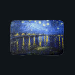 Alfombrilla De Baño Van Gogh - Noche estrellada sobre el Ródano<br><div class="desc">La famosa obra de arte de Vincent van Gogh,  Noche estrellada sobre el Ródano</div>