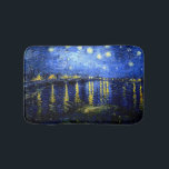 Alfombrilla De Baño Van Gogh - Noche estrellada sobre el Ródano<br><div class="desc">La famosa obra de arte de Vincent van Gogh,  Noche estrellada sobre el Ródano</div>