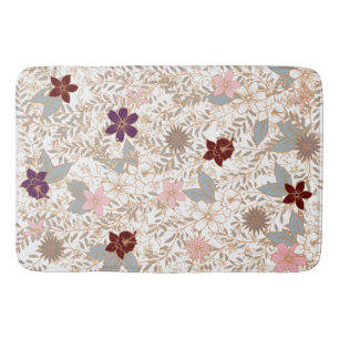 Alfombrilla De Baño Vector Floral