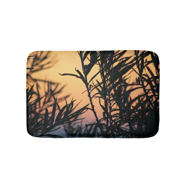 Alfombrilla De Baño Vegetación al atardecer (Anverso)