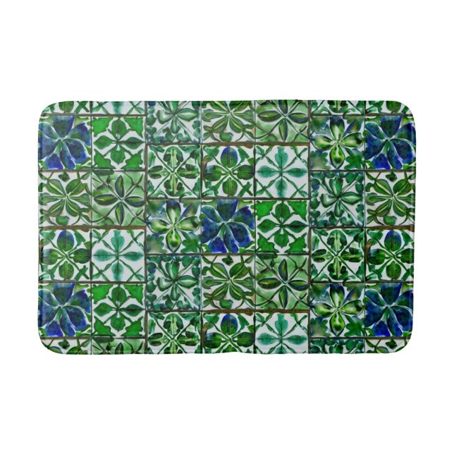 Alfombrilla De Baño Veranda Verde (Anverso)