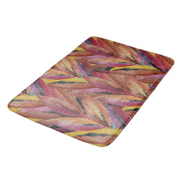 Alfombrilla De Baño Verano exótico Floral Fethers Watercolor Art