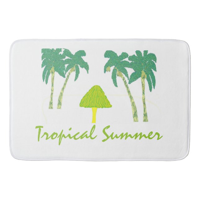 Alfombrilla De Baño Verano Tropical (Anverso)