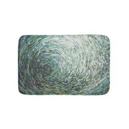 Alfombrilla De Baño Verde de la espuma del mar y estera de baño