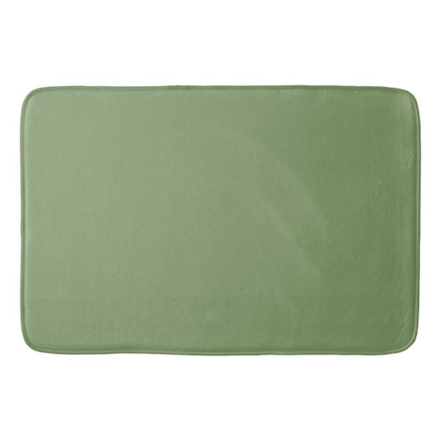Alfombrilla De Baño Verde Desgastado: Color Uniforme Sólido (Anverso)