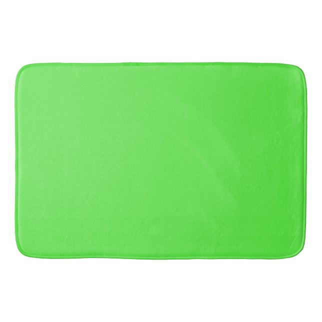 Alfombrilla De Baño Verde LIme sólido (Anverso)